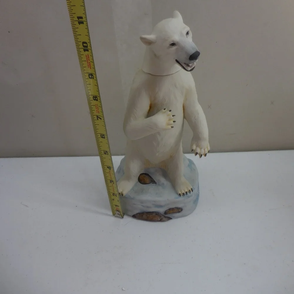 Ski Country Alaskan Polar Bear 1984 Whiskey Decanter Alaska Statehood 25th Anniv